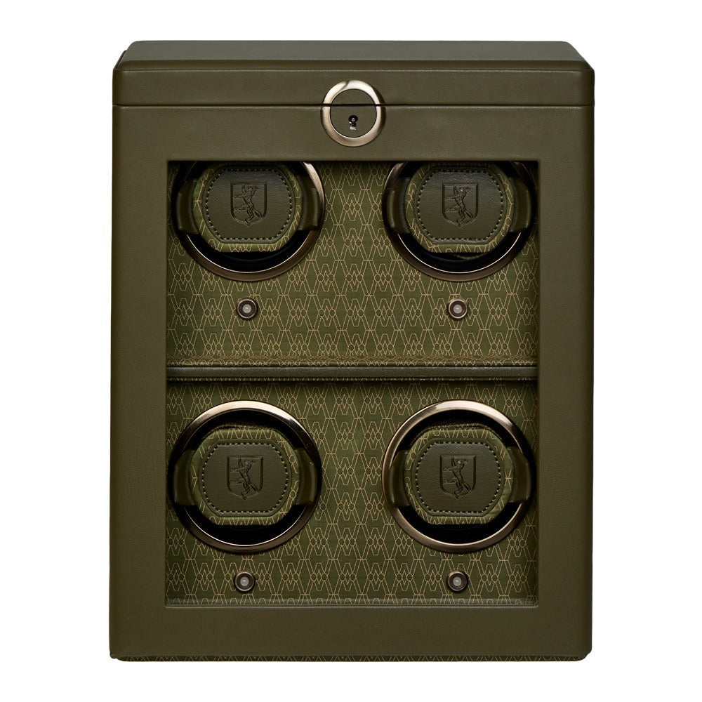 WOLF Earth 4 Piece Watch Winder Olive 191441