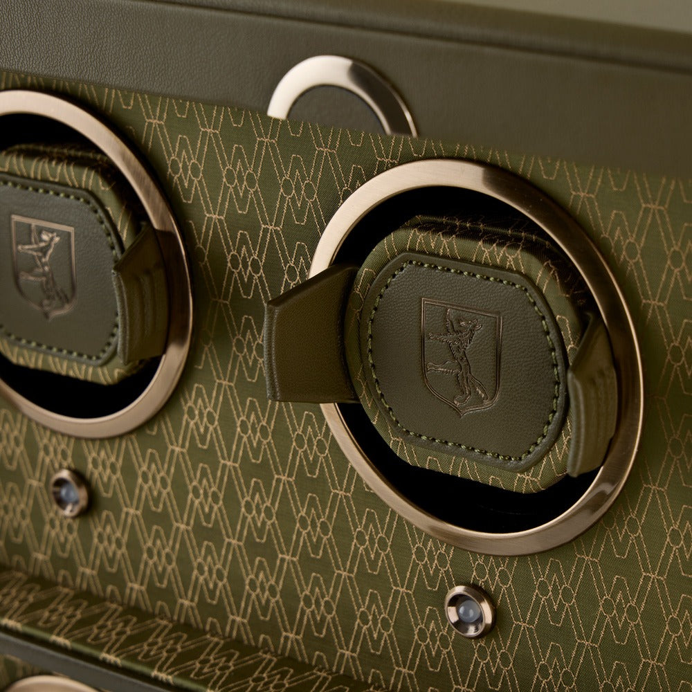 WOLF Earth 4 Piece Watch Winder Olive 191441