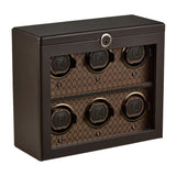 WOLF Earth 6 Piece Watch Winder Coffee 191606