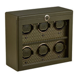 WOLF Earth 6 Piece Watch Winder Olive 191641
