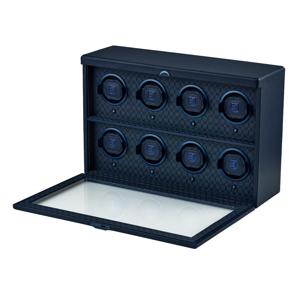 WOLF Earth 8 Piece Watch Winder Midnight Blue 191817