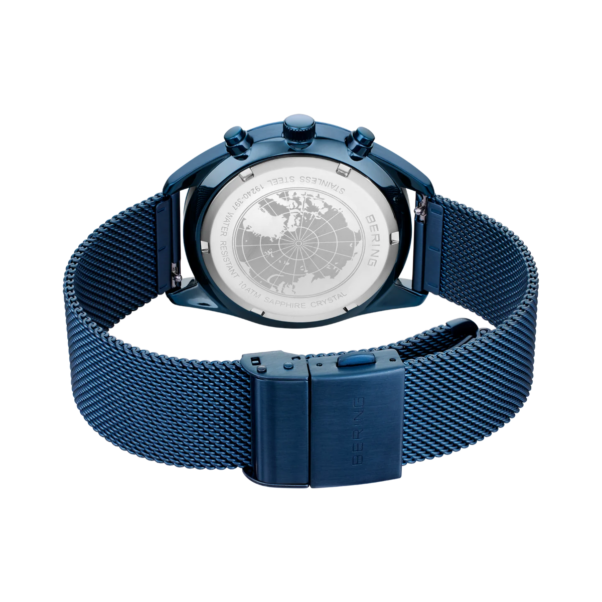 BERING Multifunction Mesh Watch Blue 40mm Blue Dial Men's Watch 19240-397