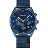 BERING Multifunction Mesh Watch Blue 40mm Blue Dial Men's Watch 19240-397