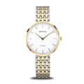 BERING Titanium Polished Gold 34mm White Dial Women's Watch 19334-010