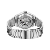 BERING Automatic Brushed Silver 41mm Blue Sunray Dial Men's Watch 19441-Charity