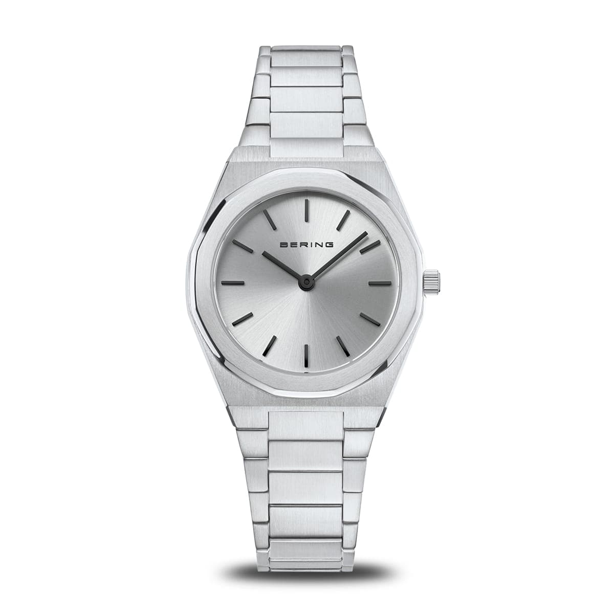 BERING Classic Polished/Brushed Silver 32mm Silver Sunray Women's Watch 19632-700