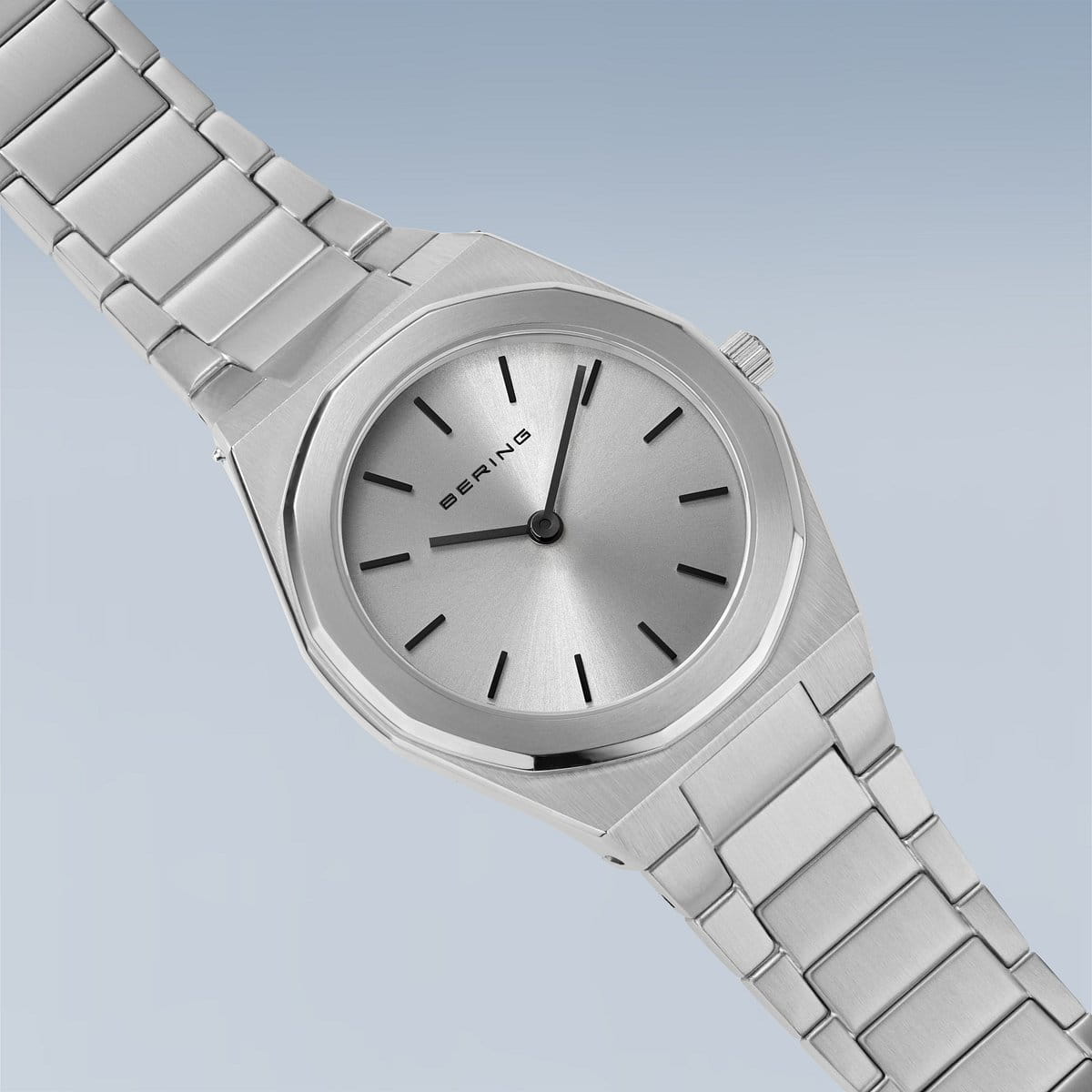 BERING Classic Polished/Brushed Silver 32mm Silver Sunray Women's Watch 19632-700