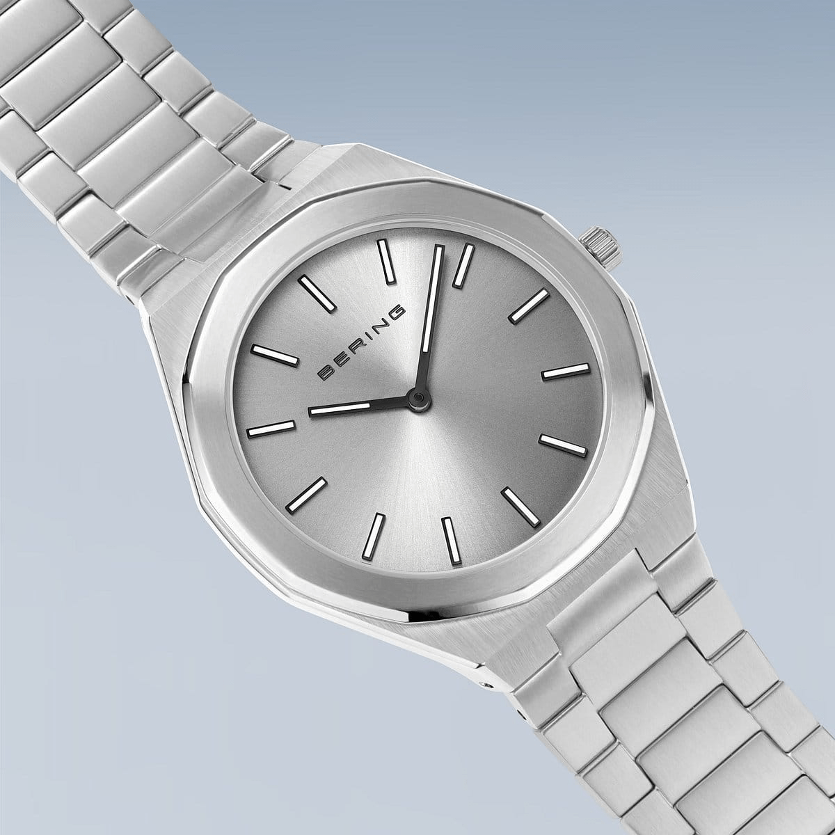 BERING Classic Polished/Brushed Silver 41mm Men's Watch 19641-700