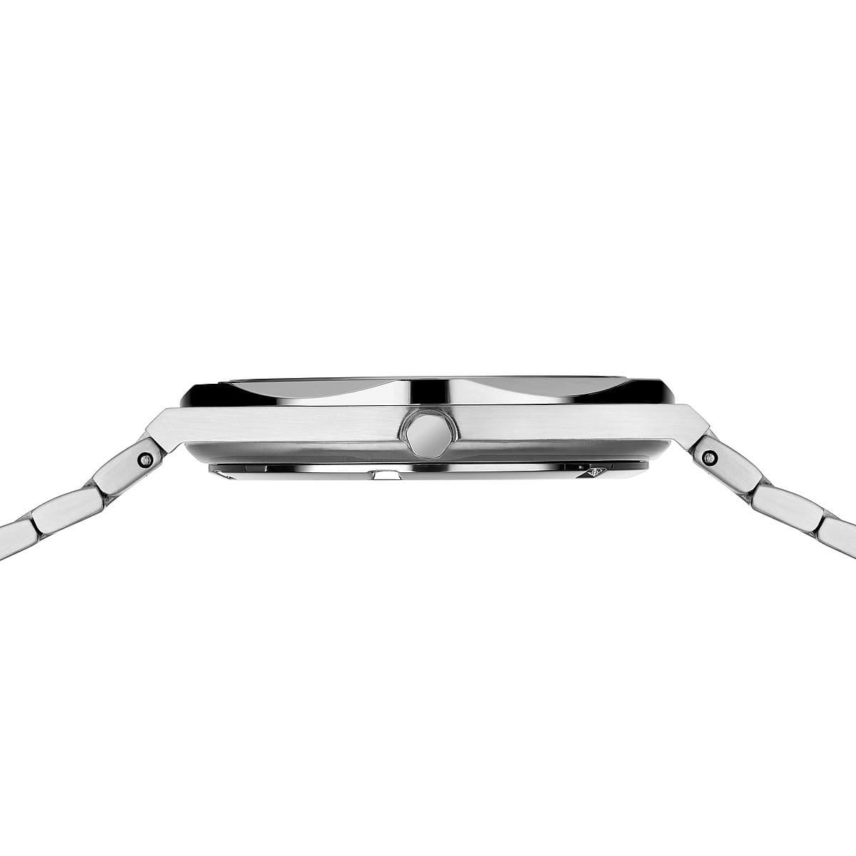 BERING Classic 42mm Brushed Silver Green Dial Men's Watch 19742-708