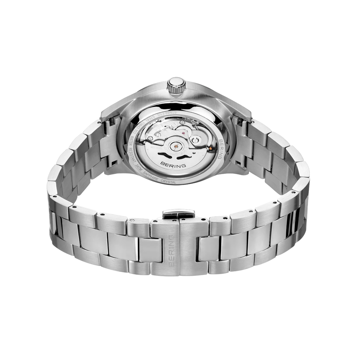 BERING Sunray Automatic Watch with Date Black 42mm Black Sunray Dial Men's Watch 19842-702