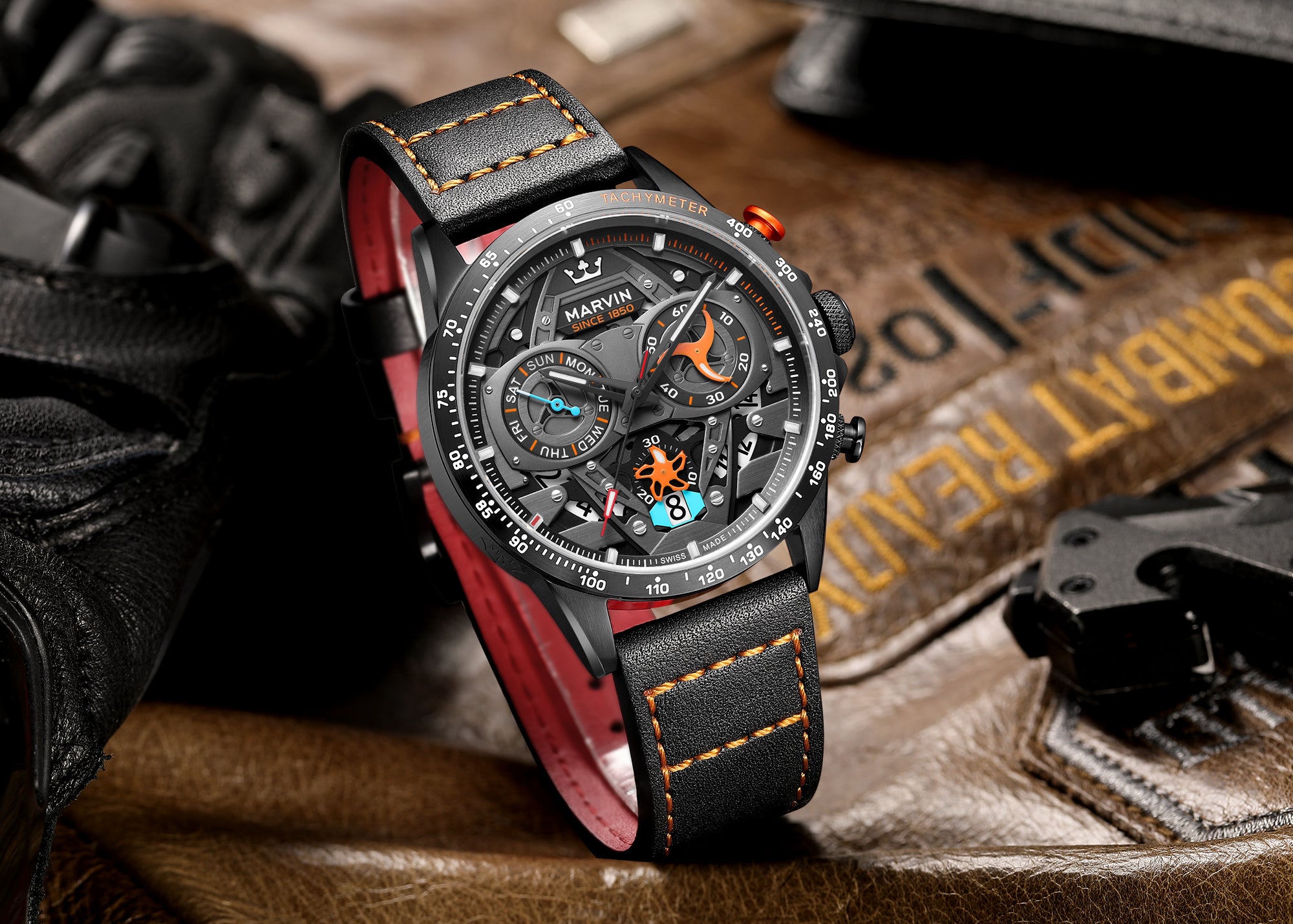 Marvin Other 43mm Skeletonized/Black Dial Men's Watch M040.23.44.66