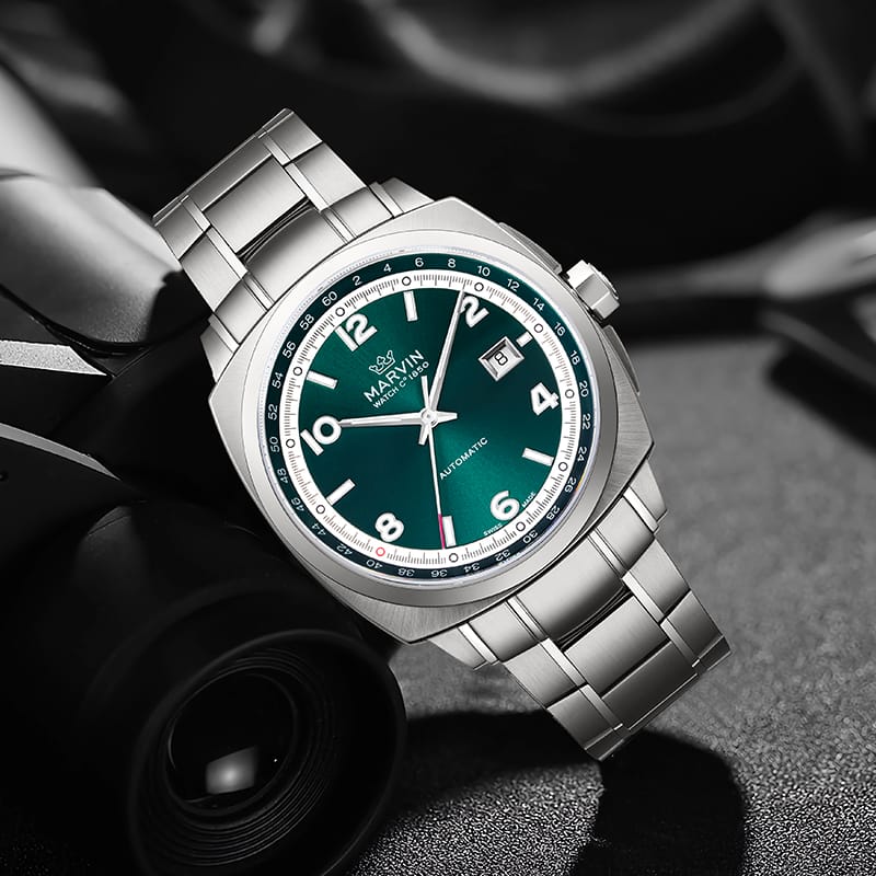 Marvin Malton Cushion 42mm Green Dial Men's Watch M119.13.73.11