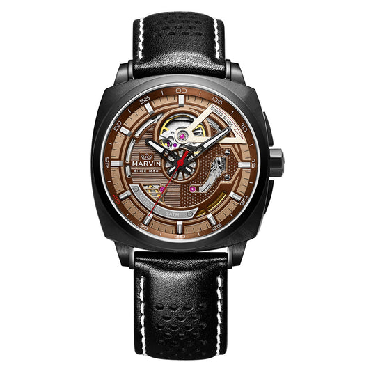 Marvin Malton Cushion 42mm Brown Dial Men's Watch M119.23.88.64