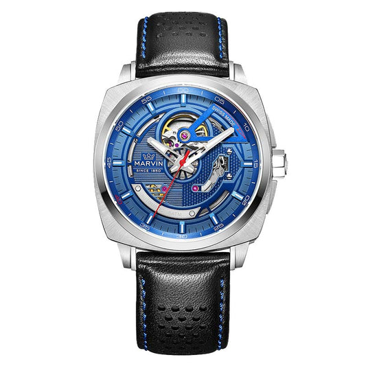 Marvin Malton Cushion 42mm Blue Dial Men's Watch M119.13.58.64