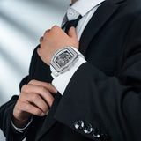 Tsar Bomba Elemental Skeleton 43mm Silver Skeleton Dial Men's Watch TB8208D-11