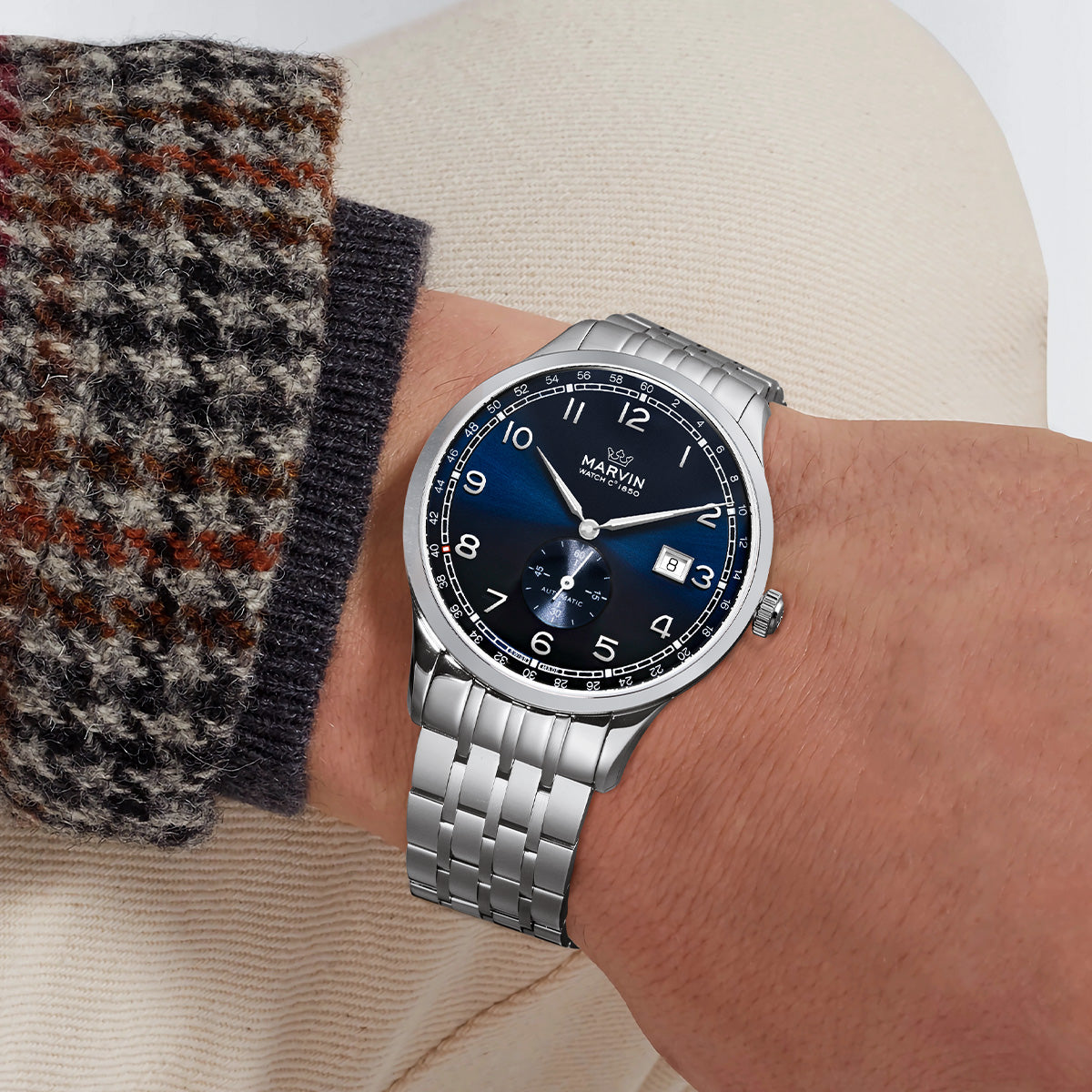 Marvin Expectation 41mm Blue Dial Men's Watch M165.13.55.11