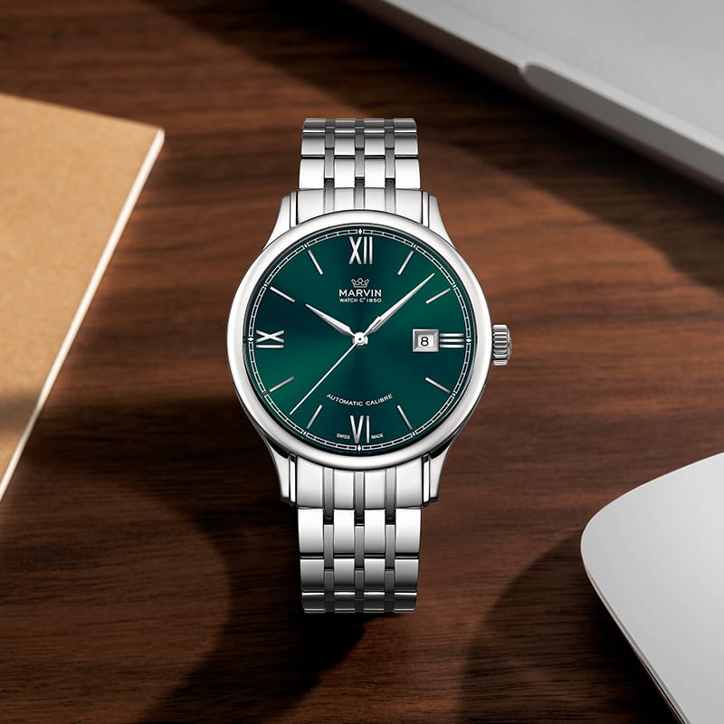 Marvin Malton Round 41mm Green Dial Men's Watch M117.13.72.11