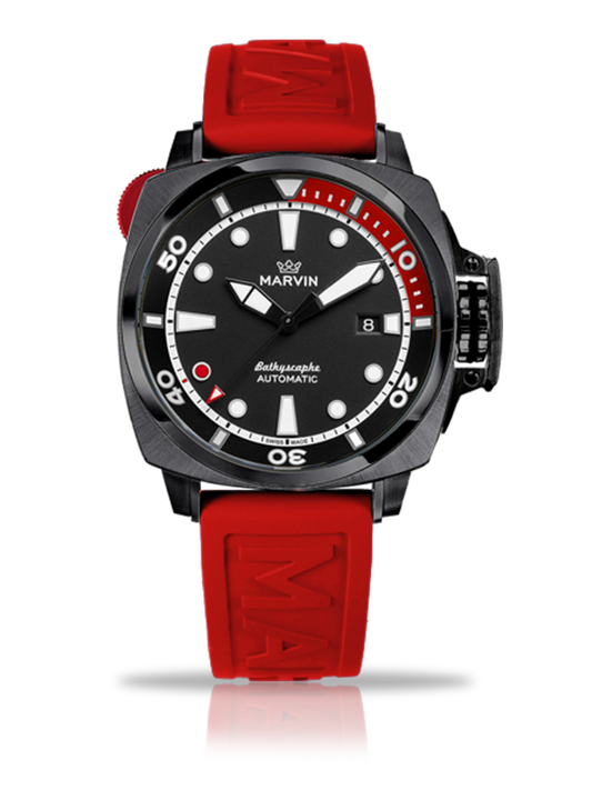 Marvin Malton Cushion 43mm Black Dial Men's Watch M126.24.48.99.1