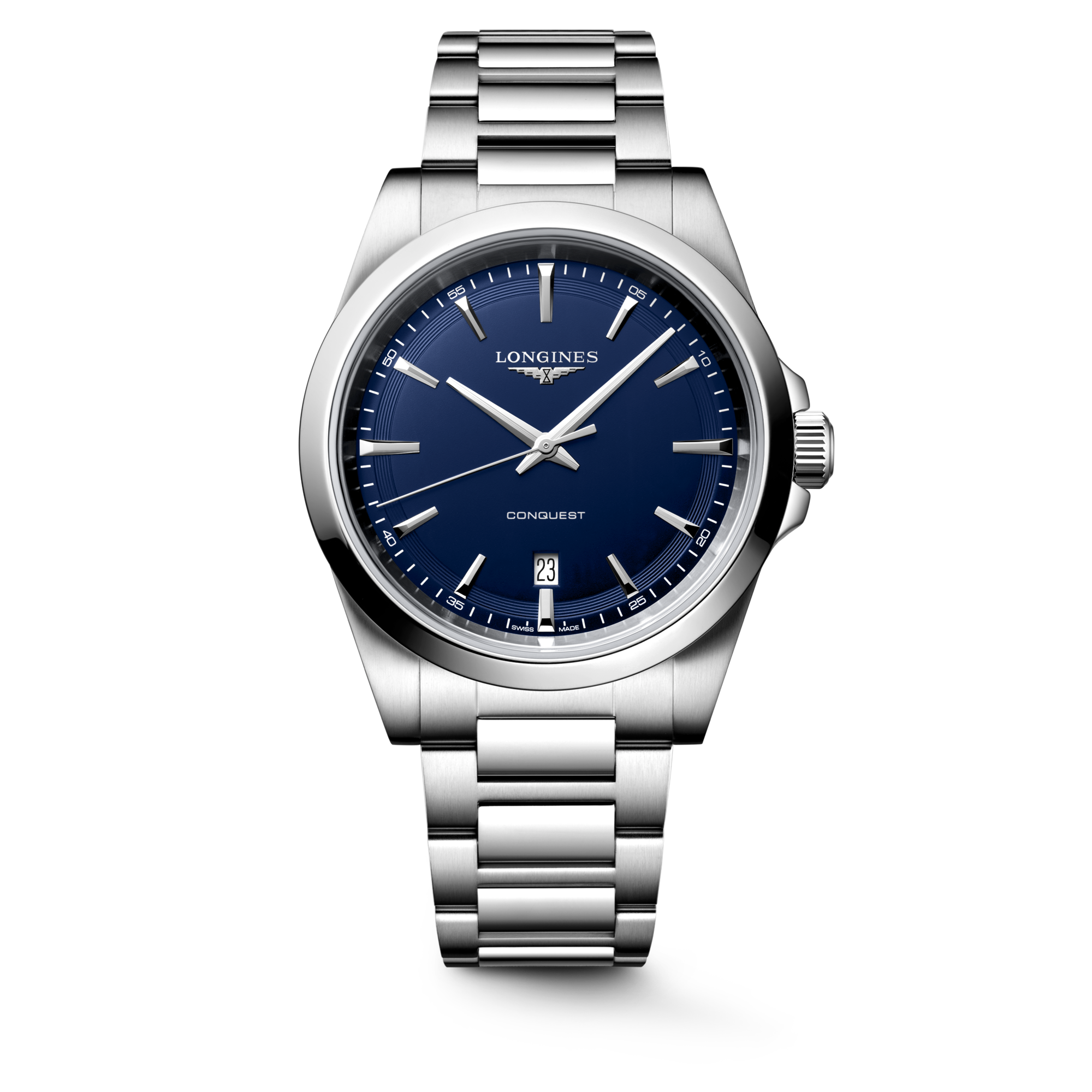 Longines Conquest Quartz 41mm Blue Dial Men's Watch L38604926