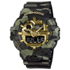 G-Shock GA-700 Bold Camo Analog-Digital 53.4mm Gold Dial Men's Watch GA700CMG-3A