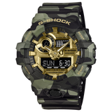 G-Shock GA-700 Bold Camo Analog-Digital 53.4mm Gold Dial Men's Watch GA700CMG-3A