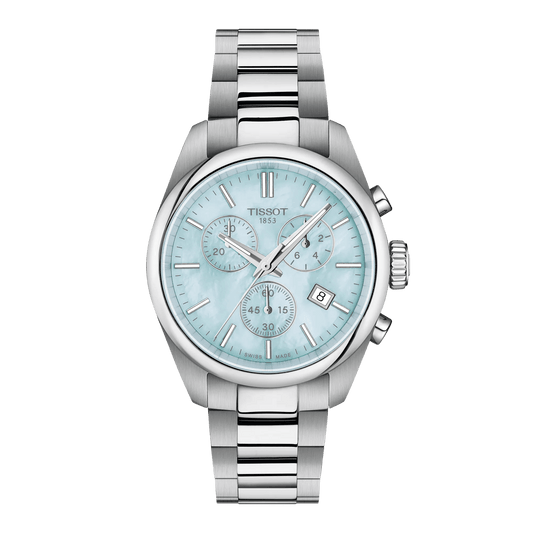 Tissot PR 100 36mm Blue Mother of Pearl Dial Women's Watch T1502171113100
