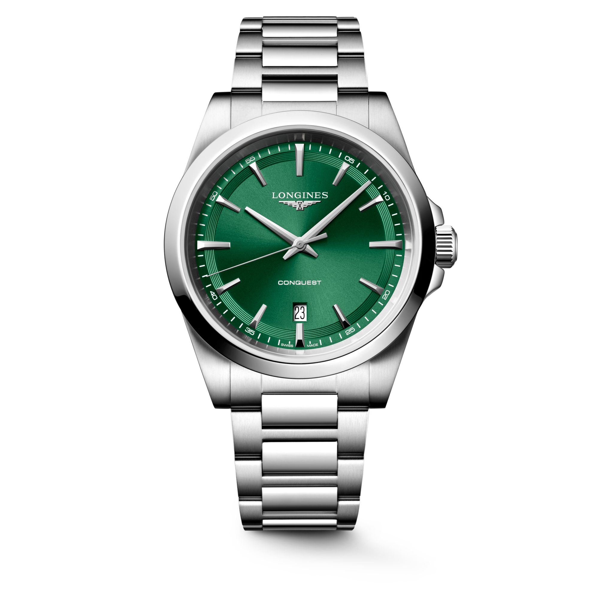 Longines Conquest Quartz 41mm Green Dial Men's Watch L38604096