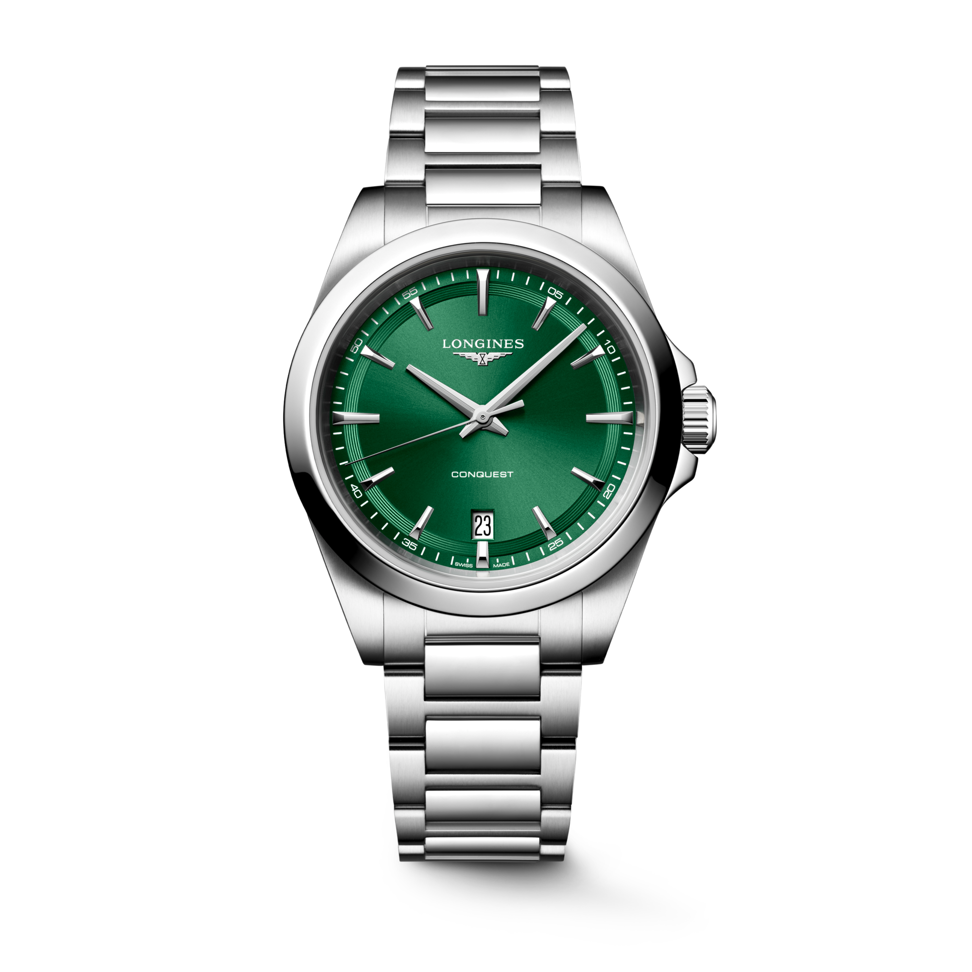 Longines Conquest Quartz 38mm Green Dial Men's Watch L37504096