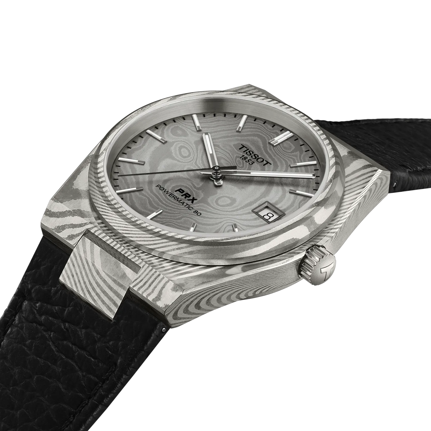 Tissot PRX Damascus Steel 38mm Grey Dial Men's Watch T1378079608100