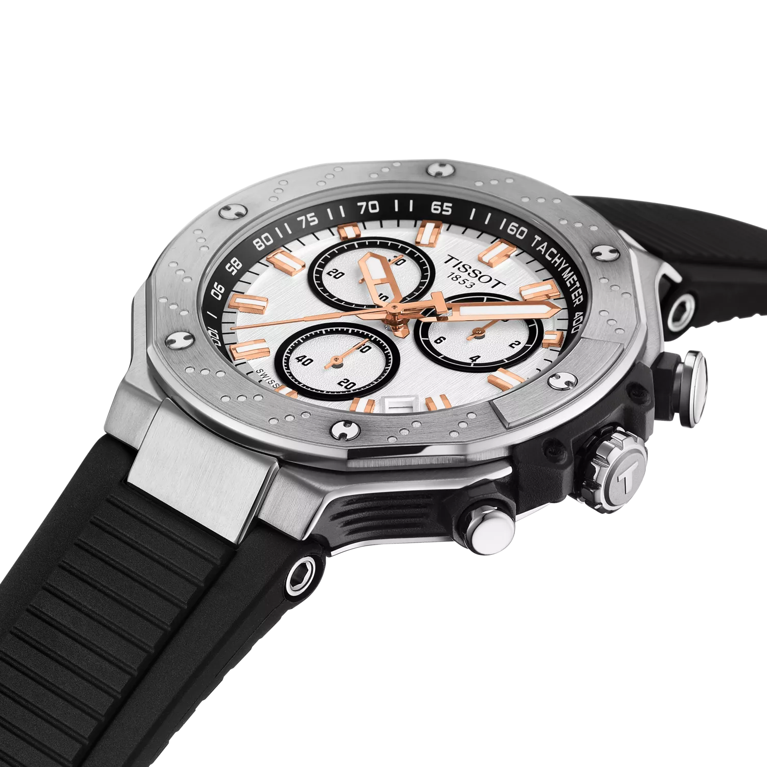 Tissot T-Race 45mm White Dial Men's Watch T1414171701100