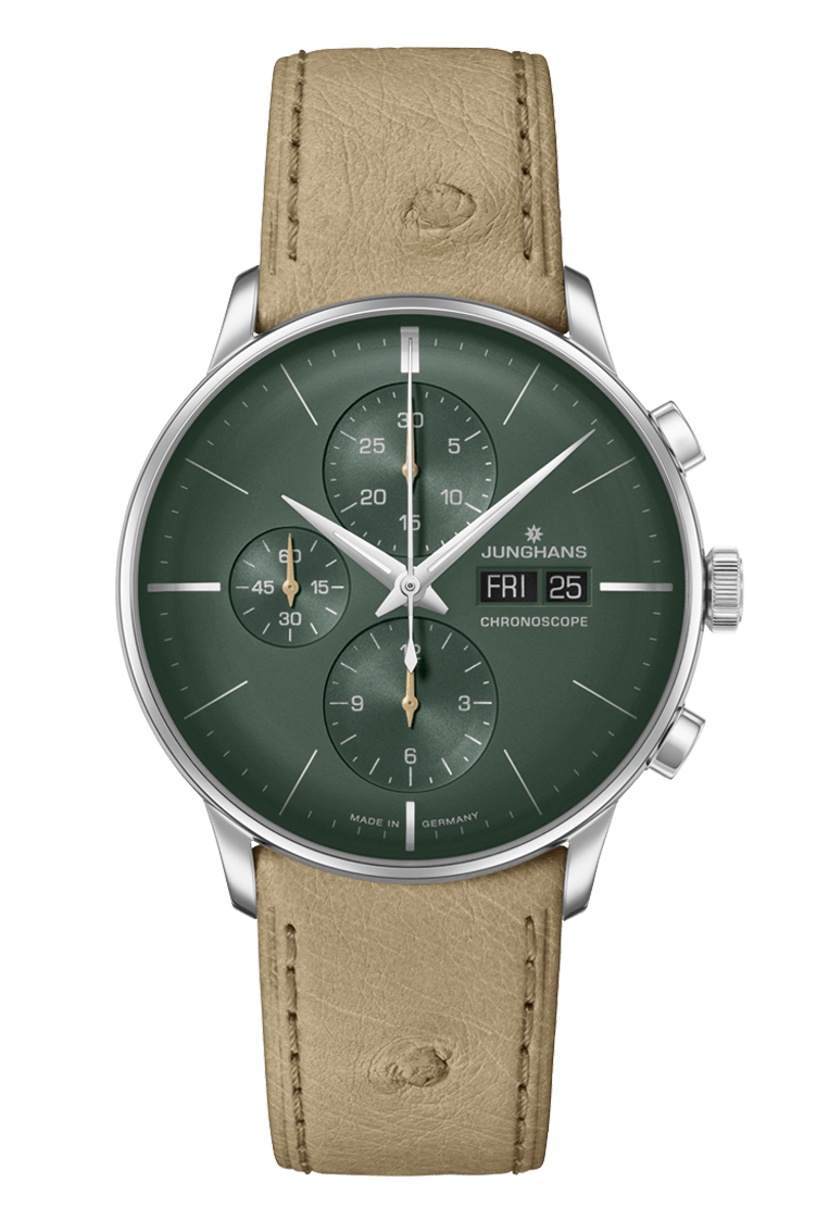 Junghans Meister Chronoscope 40.7mm Fir Green Dial Men's Watch 27/4222.03