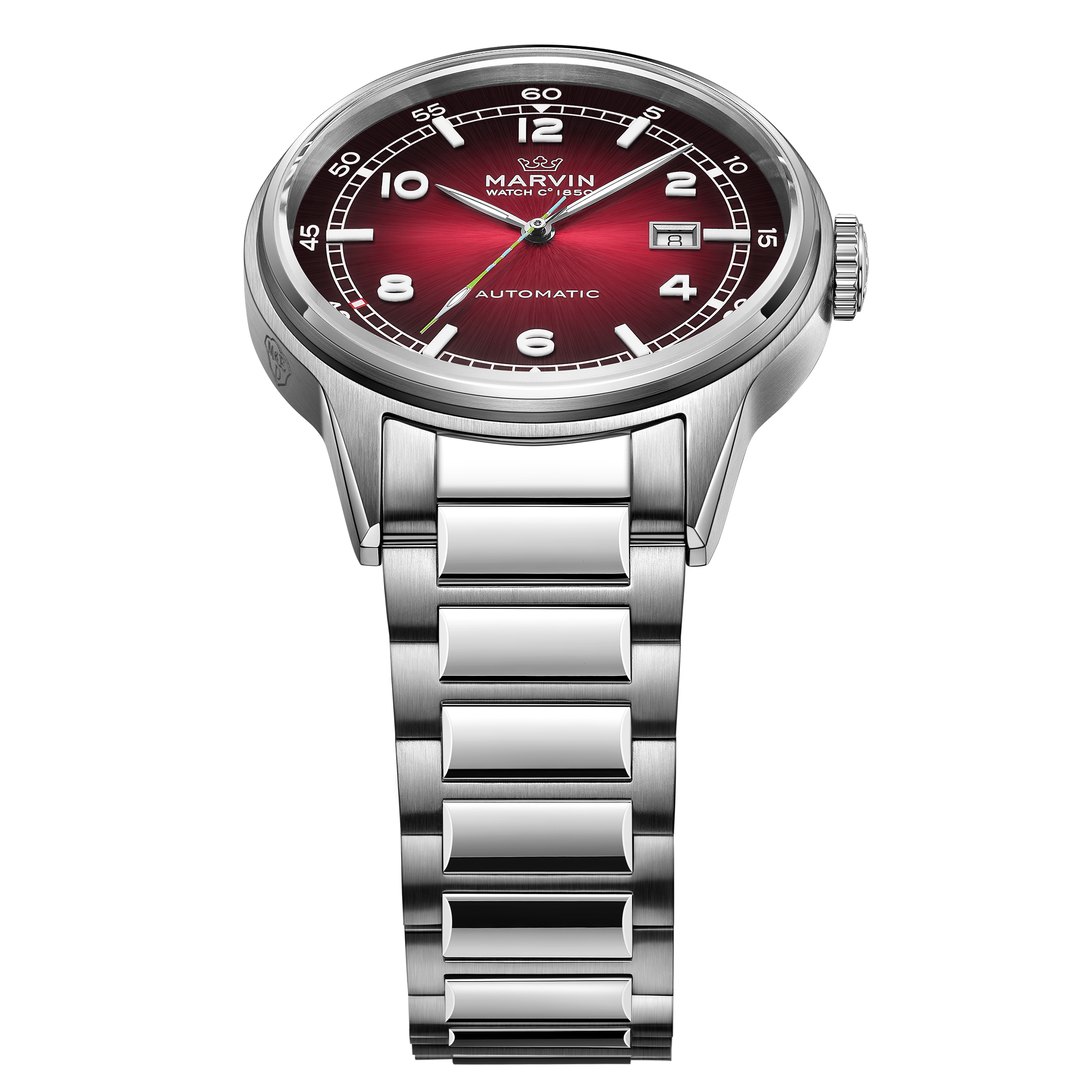 Marvin Origin 44mm Burgundy Red Dial Men's Watch M108.14.99.11