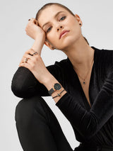 BERING Classic Polished/Brushed Rose Gold 31mm Black Dial Women's Watch 14531-166