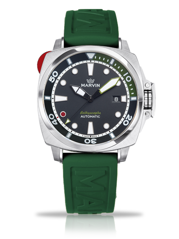 Marvin Malton Cushion 43mm Black Dial Men's Watch M126.14.47.97.1