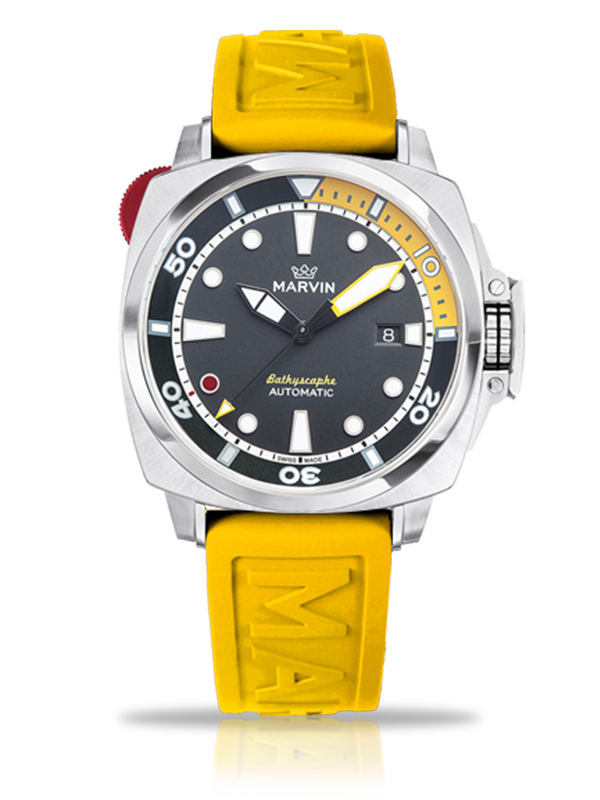 Marvin Malton Cushion 43mm Black Dial Men's Watch M126.14.46.98.1