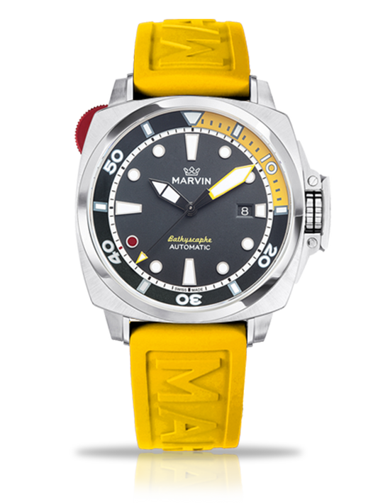 Marvin Malton Cushion 43mm Black Dial Men's Watch M126.14.46.98.1