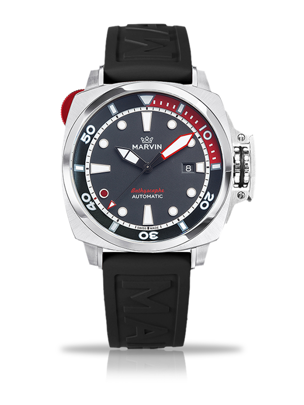 Marvin Malton Cushion 43mm Black Dial Men's Watch M126.14.48.94.1