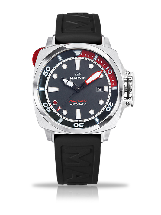 Marvin Malton Cushion 43mm Black Dial Men's Watch M126.14.48.94.1