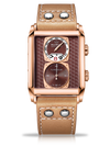 Marvin Malton Rectangular 50mm Brown Dial Men's Watch M024.54.81.68.1