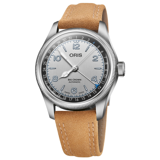 Oris Big Crown Pointer Date Lou Gehrig Limited Edition 40mm Grey Dial Men's Watch 01 754 7785 4091-Set