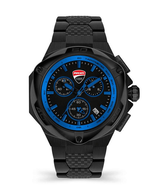 Ducati Corse Motore 49mm Chronograph Blue-Black Men's Watch DTWGI2019007