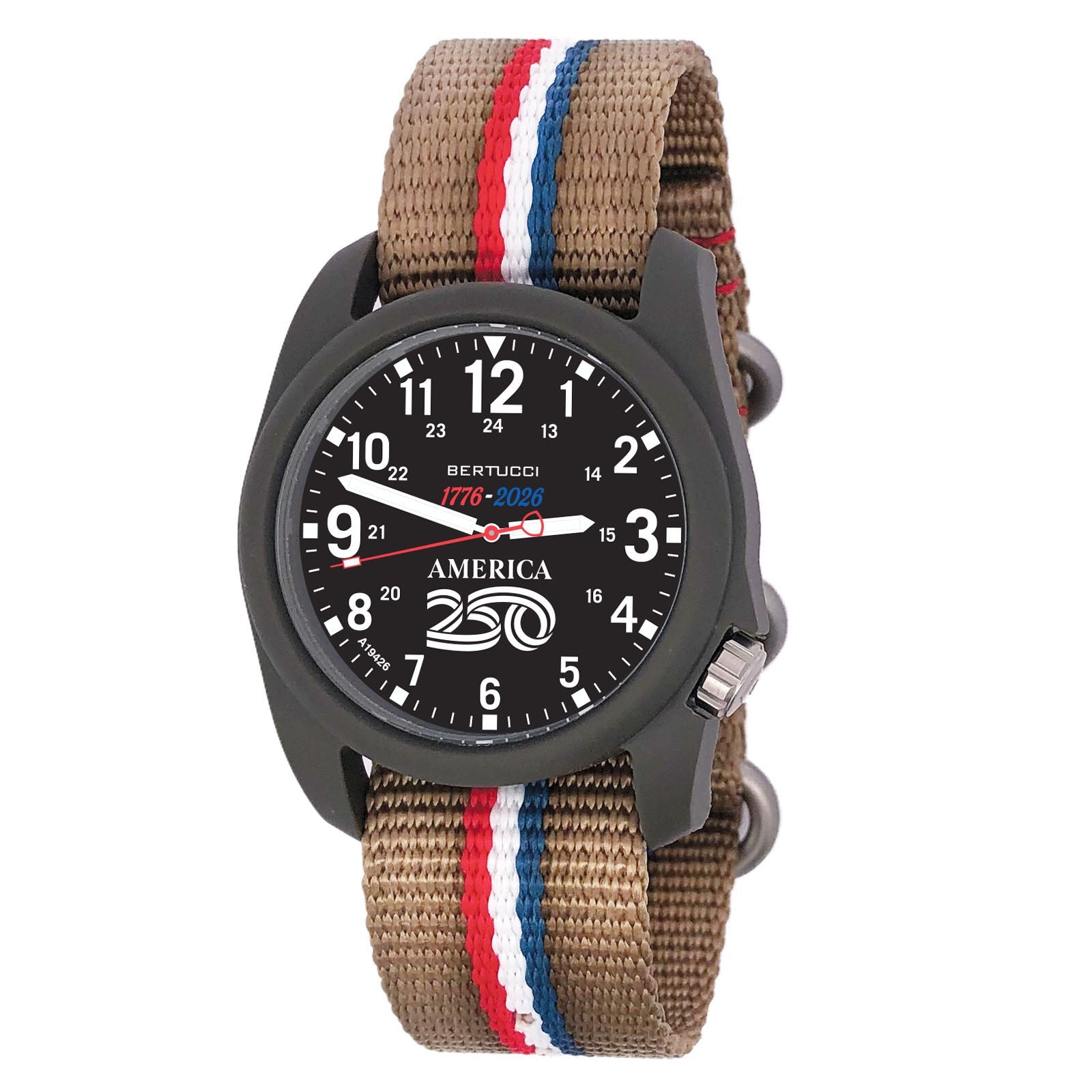 Bertucci DX3 Field America 250 40mm Black Dial Men's Watch 11160