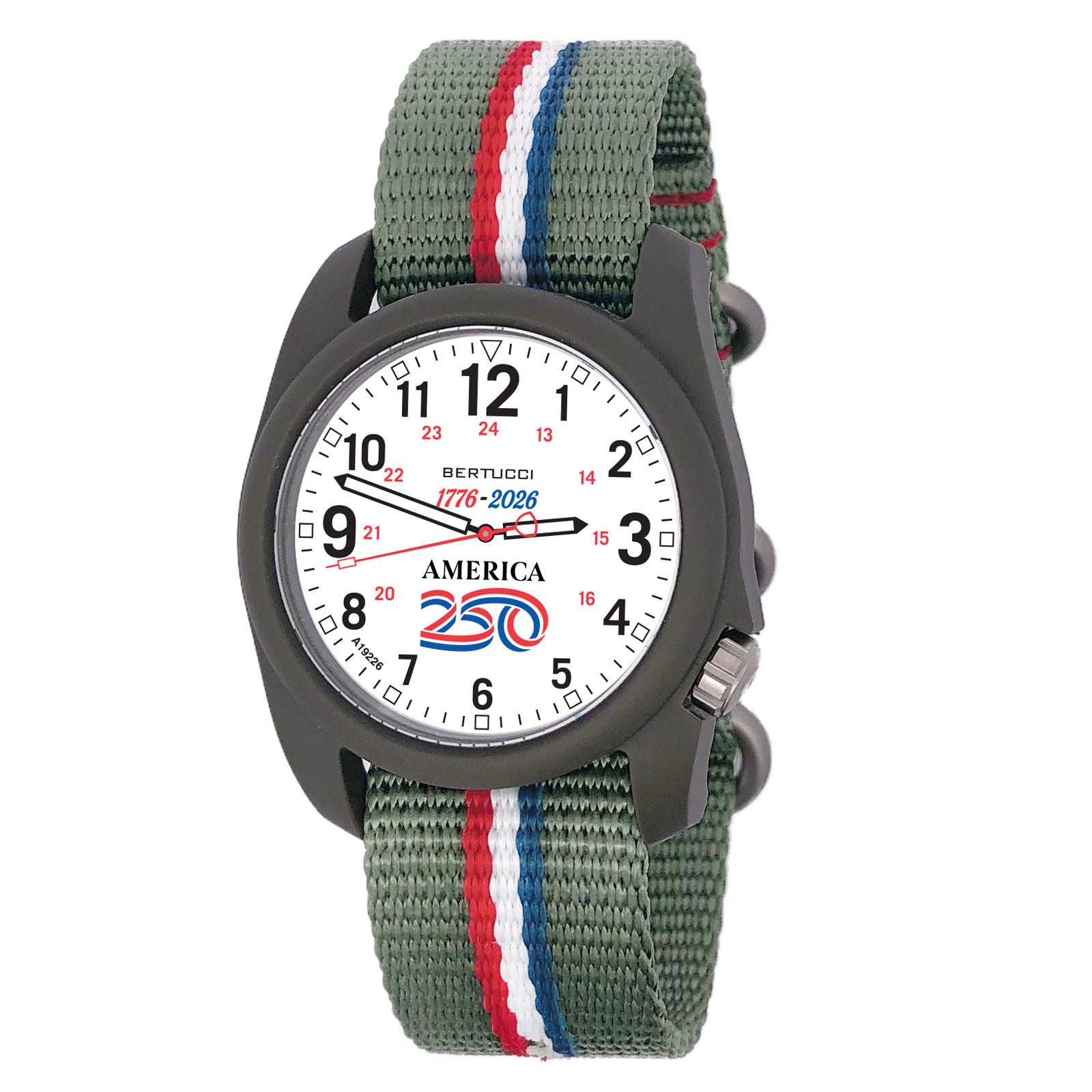 Bertucci DX3 Field America 250 40mm White Dial Men's Watch 11158