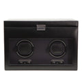WOLF Heritage Double Watch Winder With Storage Black 270402
