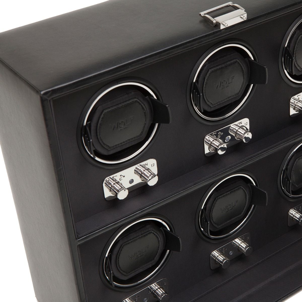 WOLF Heritage 6 Piece Watch Winder Black 270702