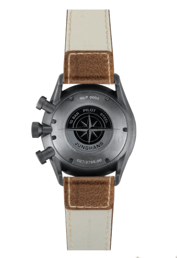 Junghans Meister Pilot Brown-Gray Chronograph Men's Watch 027/3794.00