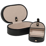 WOLF Black Heritage Oval Zip Case 280602