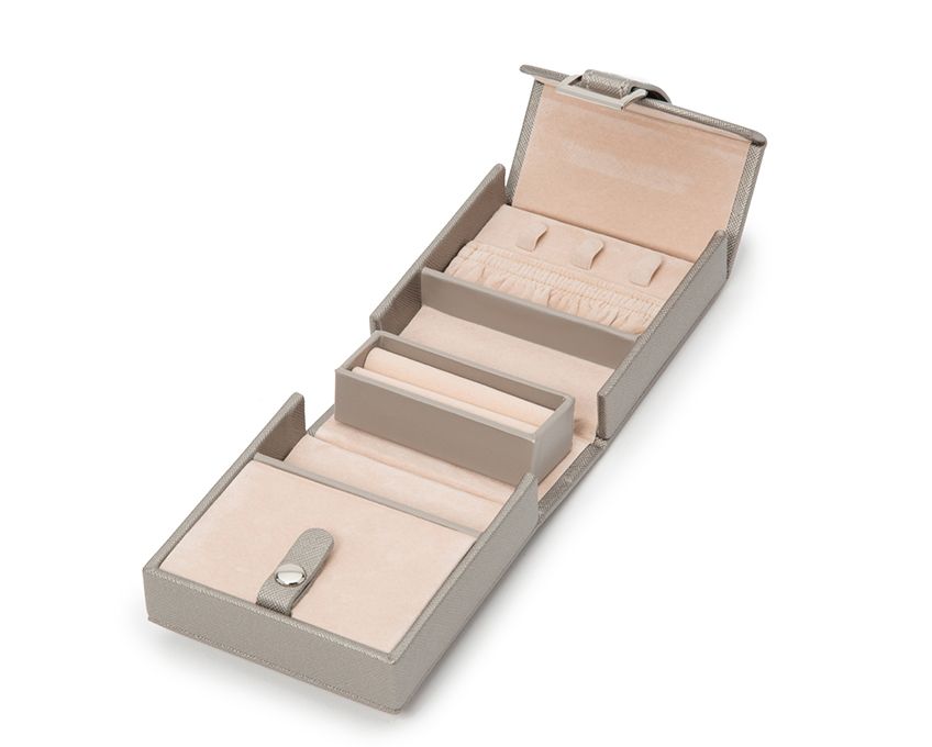 WOLF Heritage Fold-Out Jewelry Box Pewter 281234