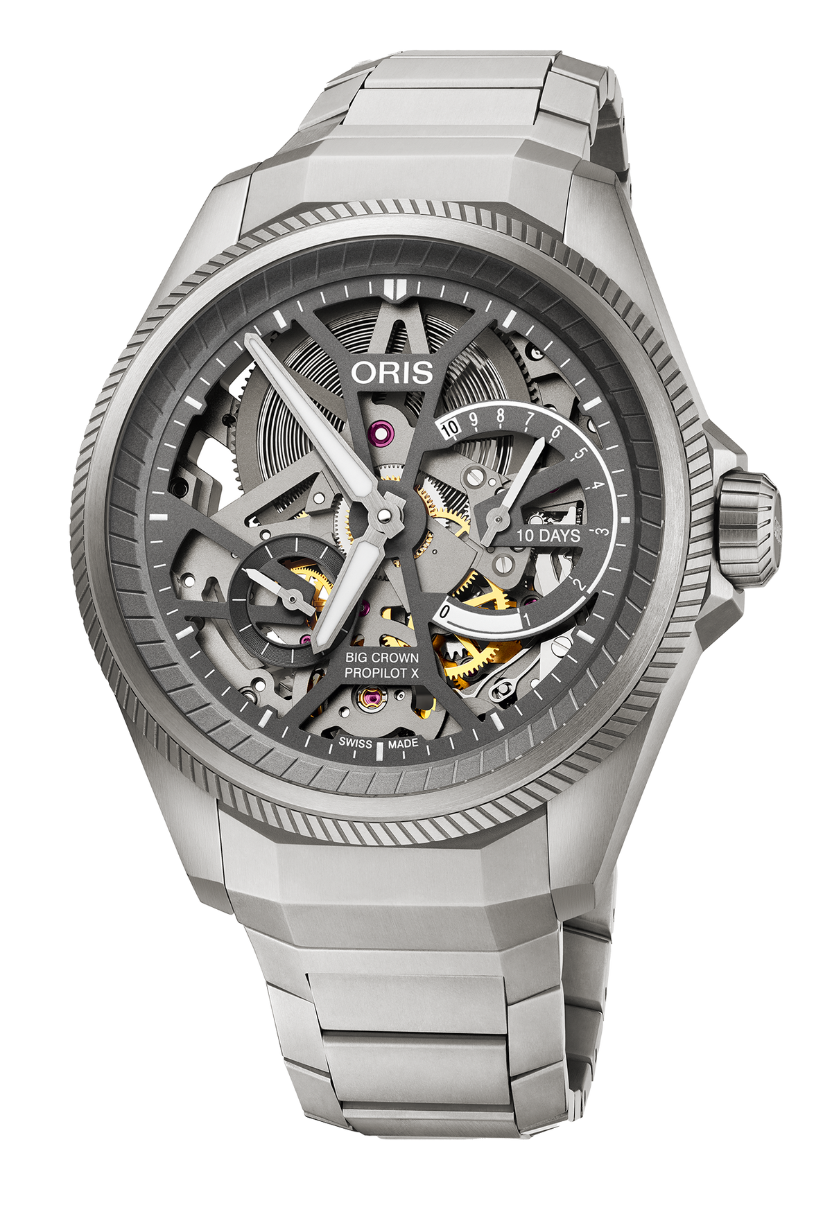 Oris Big Crown ProPilot X Calibre 115 44mm Grey Dial Men's Watch 01 115 7759 7153-Set7 22 01TLC