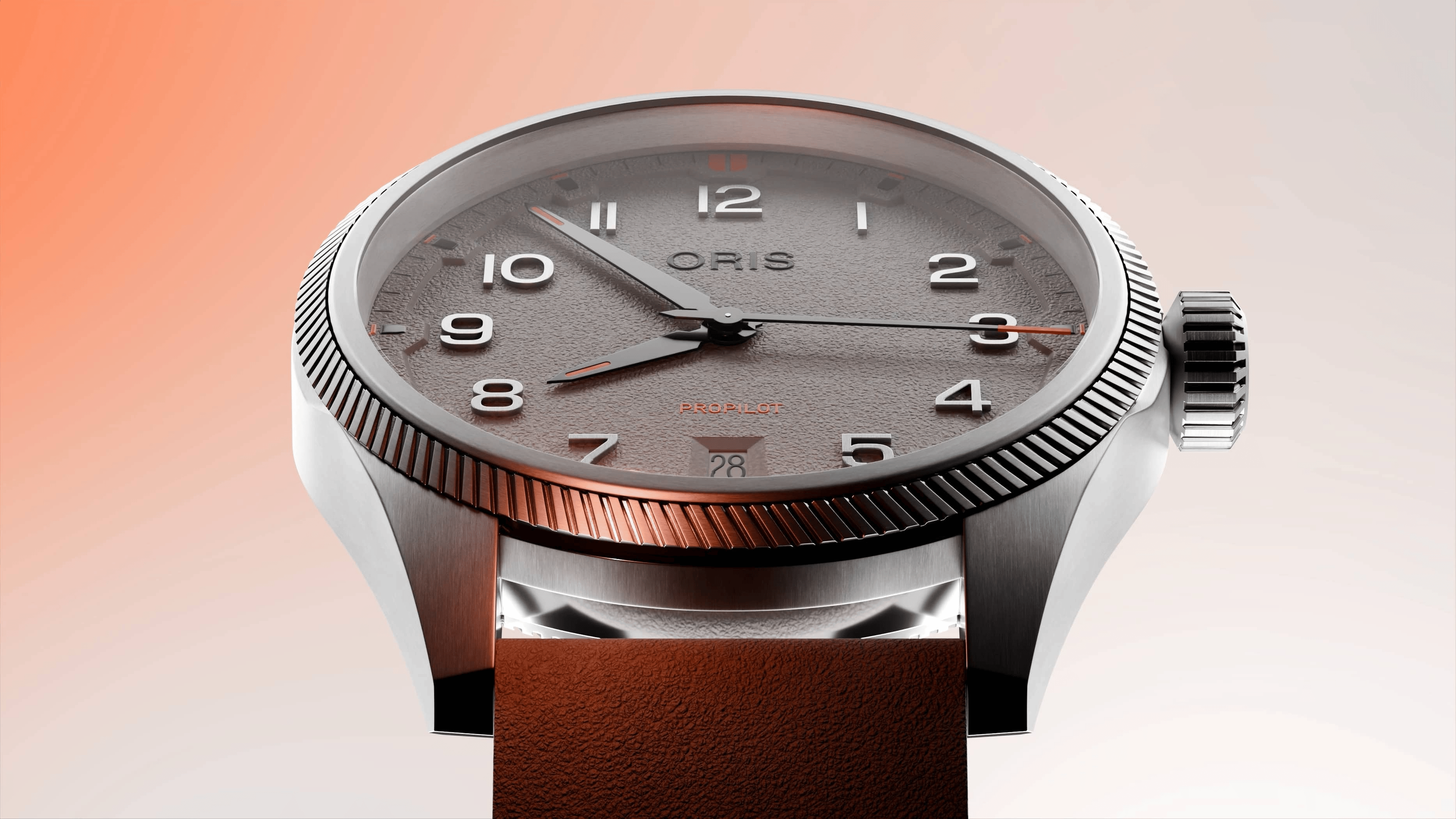 Oris ProPilot Date 41mm Grey Dial Men's Watch 01 733 7805 4163-07 8 20 04LC